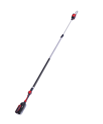 How is the Pole Saw's operating lever replicated on the extension pole?