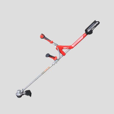 How to use the automatic BU-tap-to-ground function of the A40DCGUZ350B01 Brush Cutter to release the trimming line?